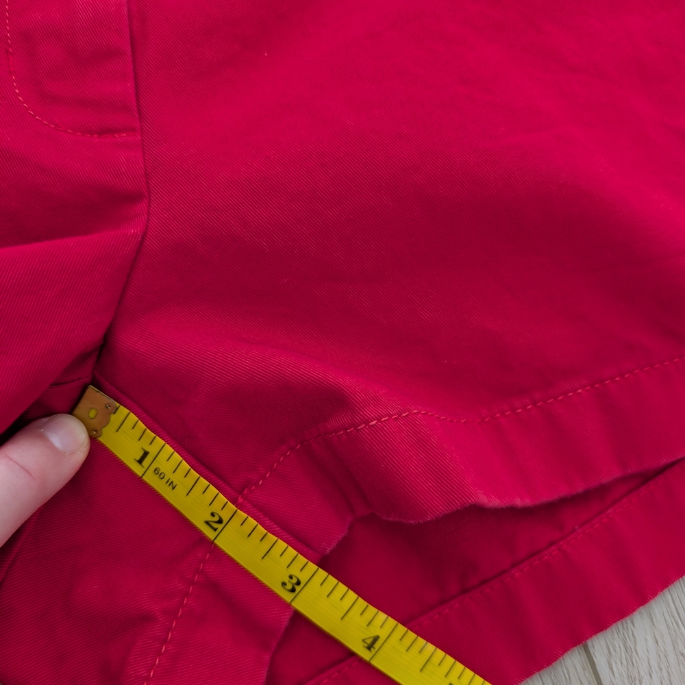 J.Crew Women's Chino Shorts Red 3" Inseam - Picture 9 of 10